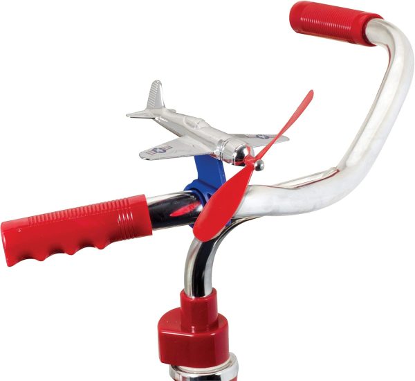 Schylling Bike Airplane - Bicycle Accessory for Handlebars with Oversized Spinning Propeller - Includes Airplane and Mounting Equipment - Ages 6 and Up - One Airplane