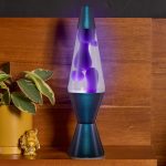 Lava The Original Lamp - 14.5 Black Iris ?C Classic Liquid Motion Lamp - Purple Wax and Clear Liquid - Item #2425 (Amazon Exclusive)