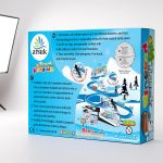 ARSUK Penguin Race Game Toy Playful Musical Roller Coaster Track Playset with Music & LED Flashing Lights On/Off Button for Toddlers and Kids Gift