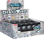 Schylling Chip Away Diamond - Gemstone Dig Kit with Collectible Specimens Inside - 1 in 24 Contains a Real Diamond - Includes Miniature Hammer. Chisel. and Brush - Ages 5 and Up - One Box